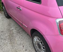 Fiat 500 pink