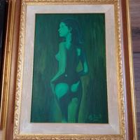 Quadro nudo in verde del 1969