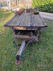 carro in legno antico 