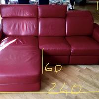 Divano in pelle Chateau d'ax penisola e relax