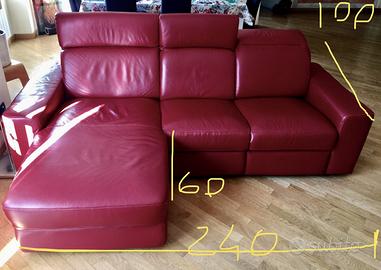 Divano in pelle Chateau d'ax penisola e relax