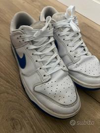 Nike Dunk Low Bianche e Blu n.44