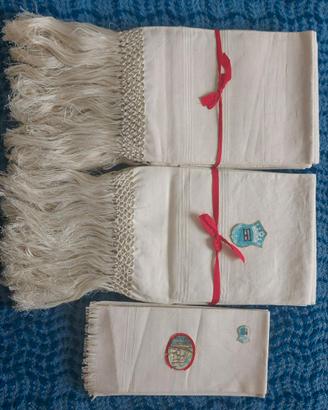 Set di 6 asciugamani grandi Vintage