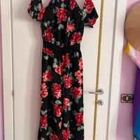 Vestito pantalone floreale