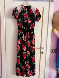 Vestito pantalone floreale