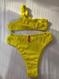 Bikini Yamamay giallo fluo monospalla – taglia S