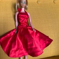 abito rosso barbie