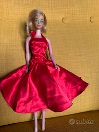 abito rosso barbie