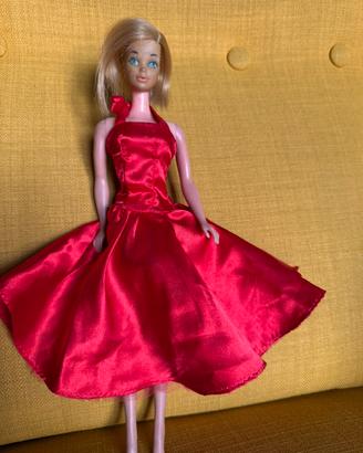 abito rosso barbie