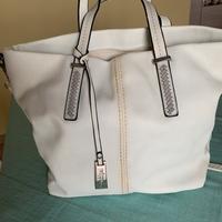 Borsa bianca similpelle Combipel