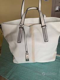 Borsa bianca similpelle Combipel