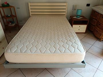 Letto 1 piazza e mezzo con materasso 