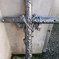 Crocifisso antico in ghisa fine '800