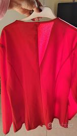 tailleur donna rosso 