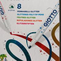 Confezione 8 pennarelli glitter Giotto Turbo