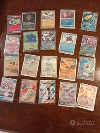 Mazzo carte pokemon 20 carte rare