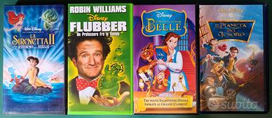 4 VHS con film di animazione Disney