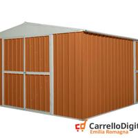 Box prefabbricato in acciaio 360x430 legno chiaro