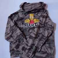 Felpa estiva con cappuccio Bart Simpson Original M