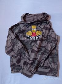 Felpa estiva con cappuccio Bart Simpson Original M