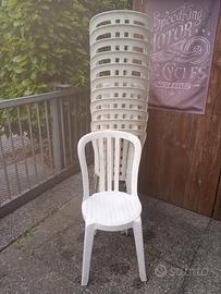 Sedie in plastica da giardino 