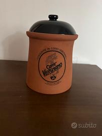Vaso terracotta caffè Vergnano vintage