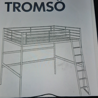 Letto a soppalco TROMSO una piazza e mezza IKEA