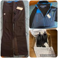 Giubbotto, pantaloni e scarpe marca MILLET