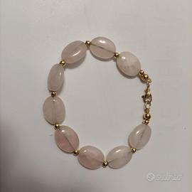 bracciale rosa quarzo 