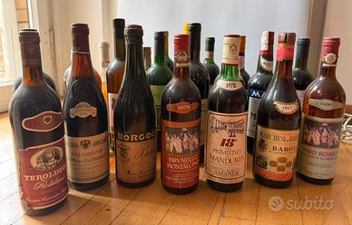 Vini d’epoca da Collezione (Barolo, Brunello, etc)