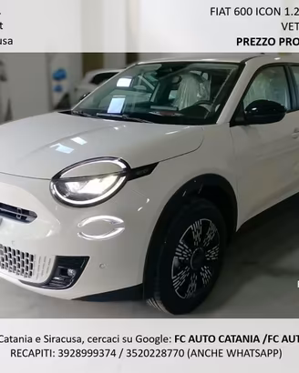 NUOVA Fiat 600 ICON 1.2 100CV
