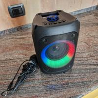 Cassa audio e microfono bluetooth x karaoke etc.