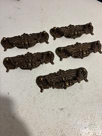 5 MANIGLIE ANTICATE PER MOBILI VINTAGE