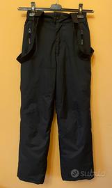 Pantaloni da sci bambina/o (12 anni) neri - Yado
