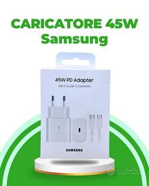 Samsung 45W USB-C Caricabatteria con Cavo nuovo 