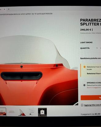 Parabrezza Harley Street glide 2014-2024