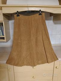 Gonna longuette con zip 