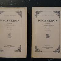 Decameron Giavanni Boccaccio 2 volumi 1960