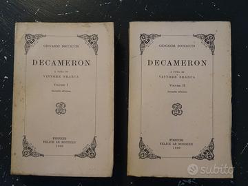 Decameron Giavanni Boccaccio 2 volumi 1960