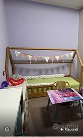 Letto montessoriano comprensivo di materasso
