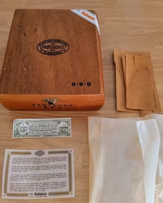 Scatola sigari vuota Partagas Habana da collezione