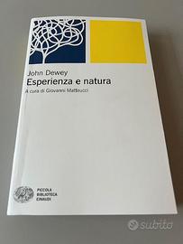 Libro Dewey Esperienza e natura Nuovo