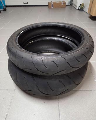 Coppia DUNLOP Quaifier II 120/70 e 190/50 DOT 2019