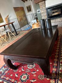 Tavolo da salotto in legno stile etnico