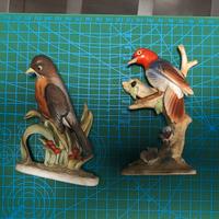 statuine uccelli originali giapponesi in ceramica 