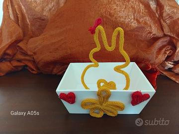 cestino con coniglietto 