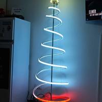 albero di natale a spirale a led anche da esterno
