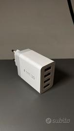 Caricabatterie 33W USB multiporta, ricarica rapida