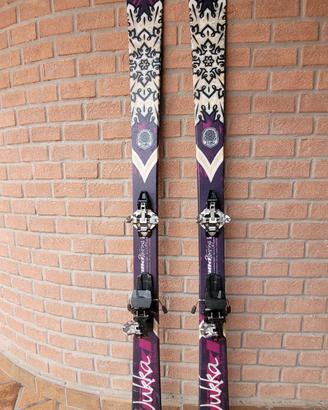 set completo sci alpinismo volkl nukka 156cm