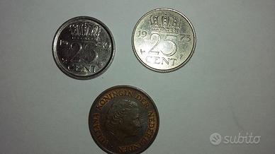 Lotto 3 monete Olanda